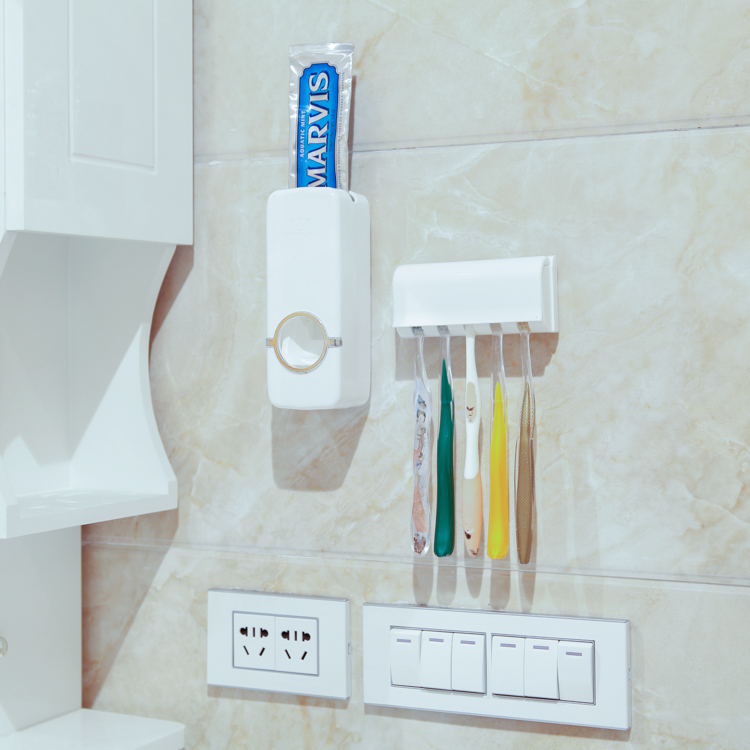 Giá Đỡ Bàn Chải Đánh Răng Tự Động Tiện Lợi Trong Nhà Tắm