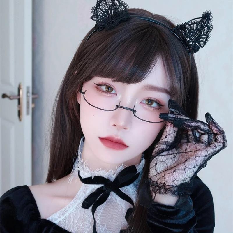 [Rẻ vô địch] Băng đô, cài tóc, bờm tóc cosplay tai mèo ren có chuông dễ thương quyến rũ phong cách Nhật Bản