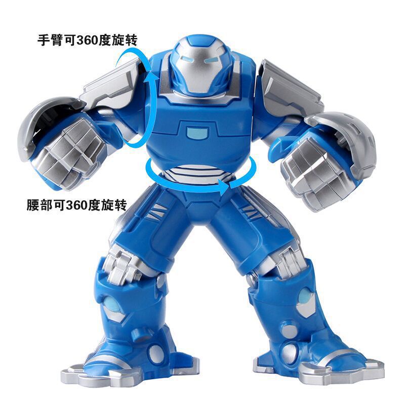 BIGFIG Lắp Ráp Người Sắt  Iron Man Phiên Bản Igor Hulkbuster Xanh Và Đỏ SY1184