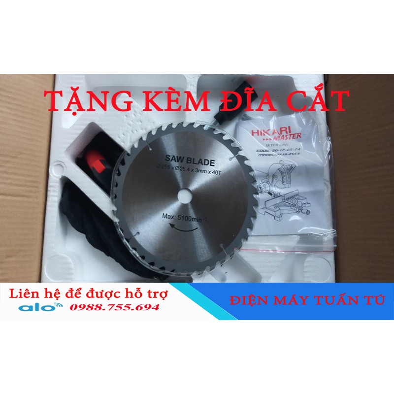 MÁY CẮT NHÔM ĐA GÓC HIKARI PF18-255B - LƯỠI 255MM
