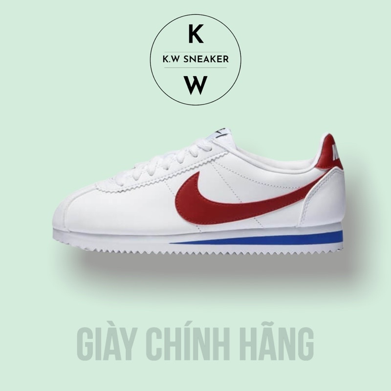 (Giày AUTH) Giày Classic Red Cortez chính hãng, giày chính hãng