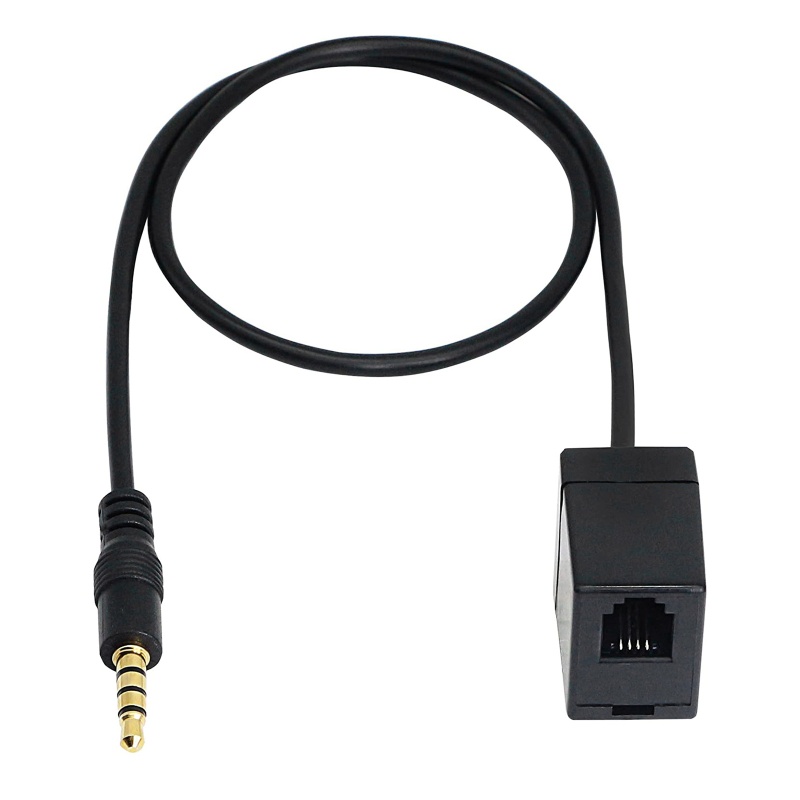 Dây Cáp Nối Dài Chuyển Đổi Cổng 3.5mm TRRS Sang RJ9 4P4C Cho Điện Thoại