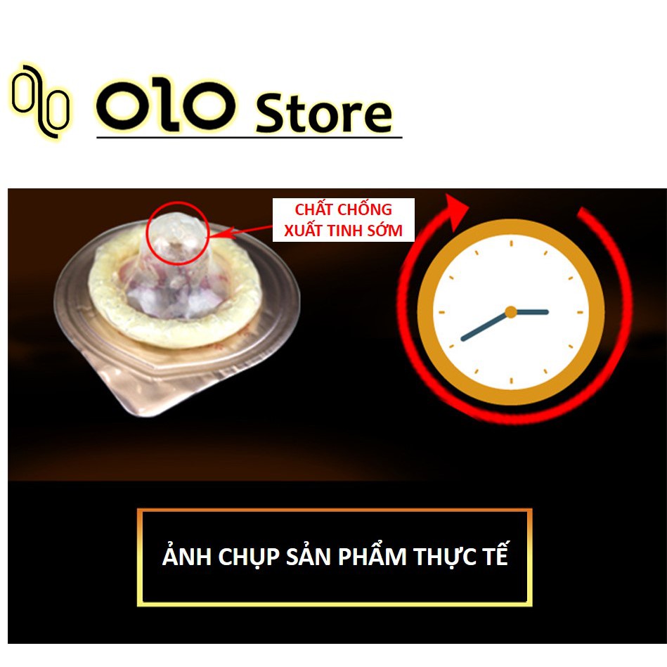 Bao cao su OLO hồng gân gai, bcs siêu mỏng,co dãn, đàn hồi tốt hộp 10c-olo_store