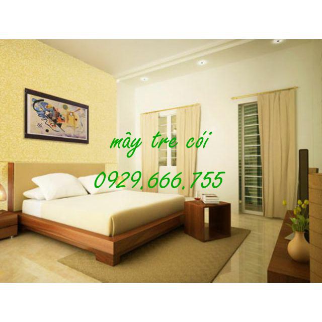 Thảm cói chữ nhật trang trí decor