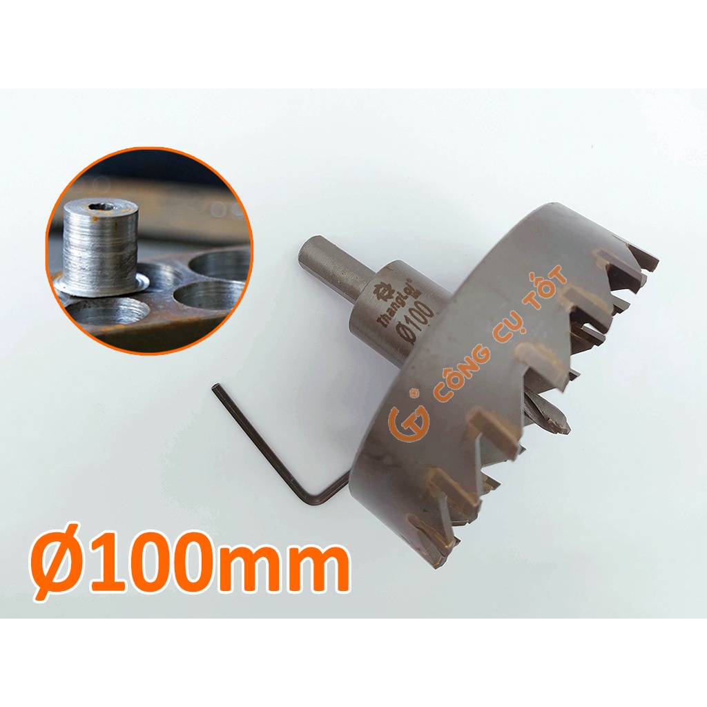 Mũi khoét lỗ sắt, thép, inox răng hợp kim Thắng Lợi loại lớn