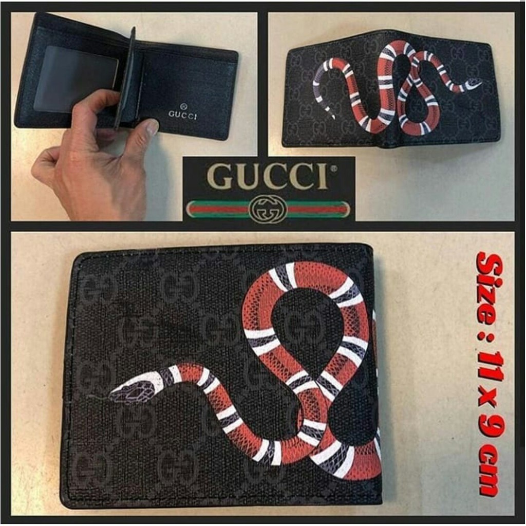 Ví Gucci Supreme Phối Hình Rắn Cá Tính Trẻ Trung