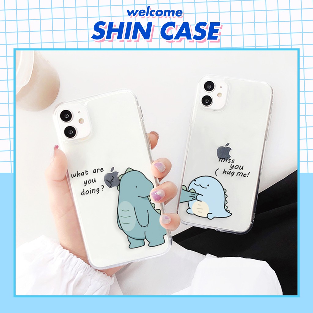 Ốp lưng iphone Naughty Dino viền trong chống ố 6/6plus/6s/6splus/7/7plus/8/8plus/x/xr/xs/11/12/13/pro/max/plus/promax