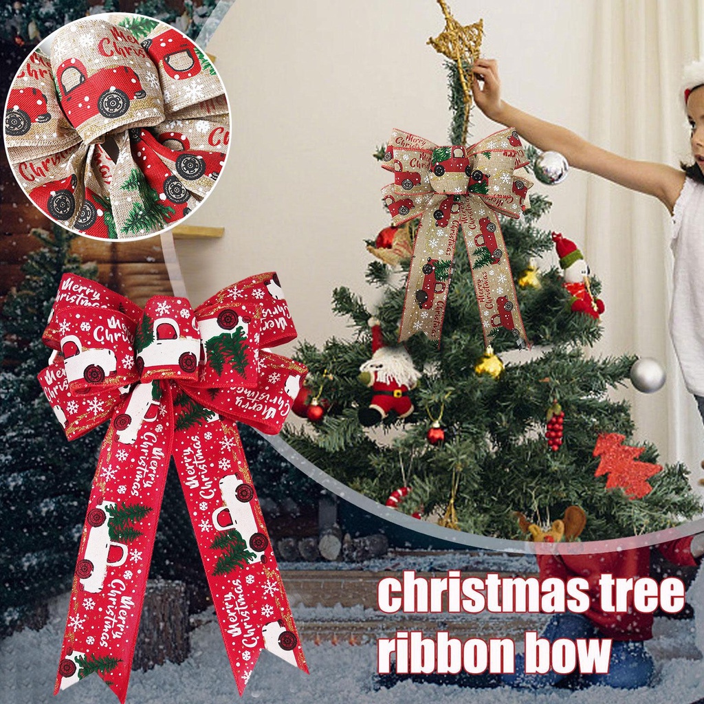 Nơ Trang Trí Giáng Sinh / Nông Trại / Tiệc Cưới 24cm V5W5
