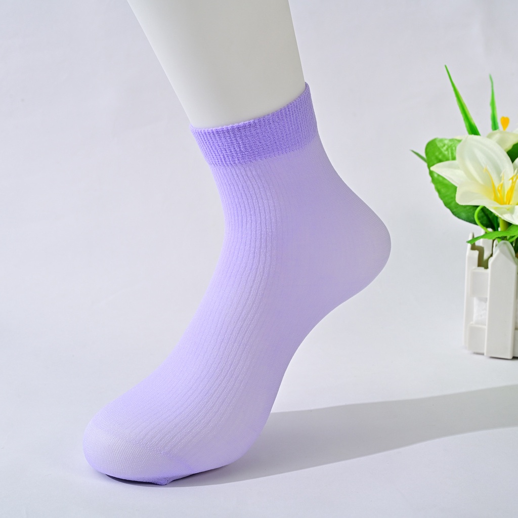 Vớ Mỏng Cổ Thấp Màu Sắc Ngọt Ngào Thời Trang Xuân Hè Cho Bé Pine014