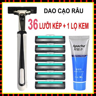 🍓FREE SHIP🍓 Dao Cạo Râu 36 Lưỡi Dạo Kép Siêu Bén, Cạo Siêu Sạch, Siêu Êm