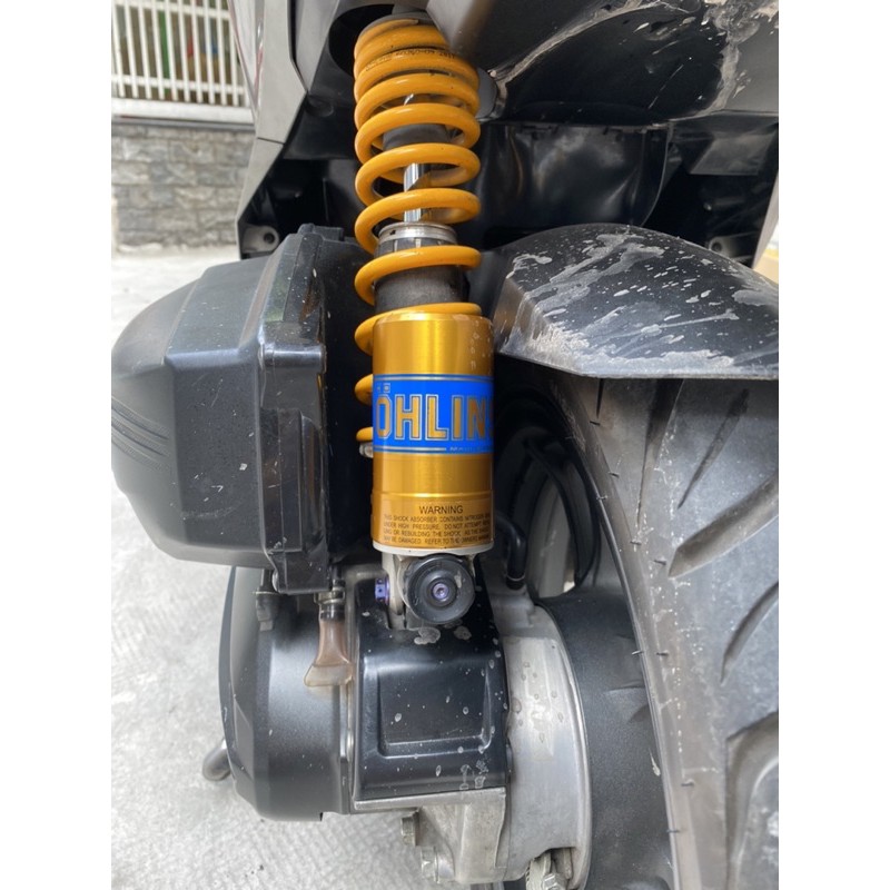 Tem Ohlins Xanh Kéo Lụa Dán Bình Dầu