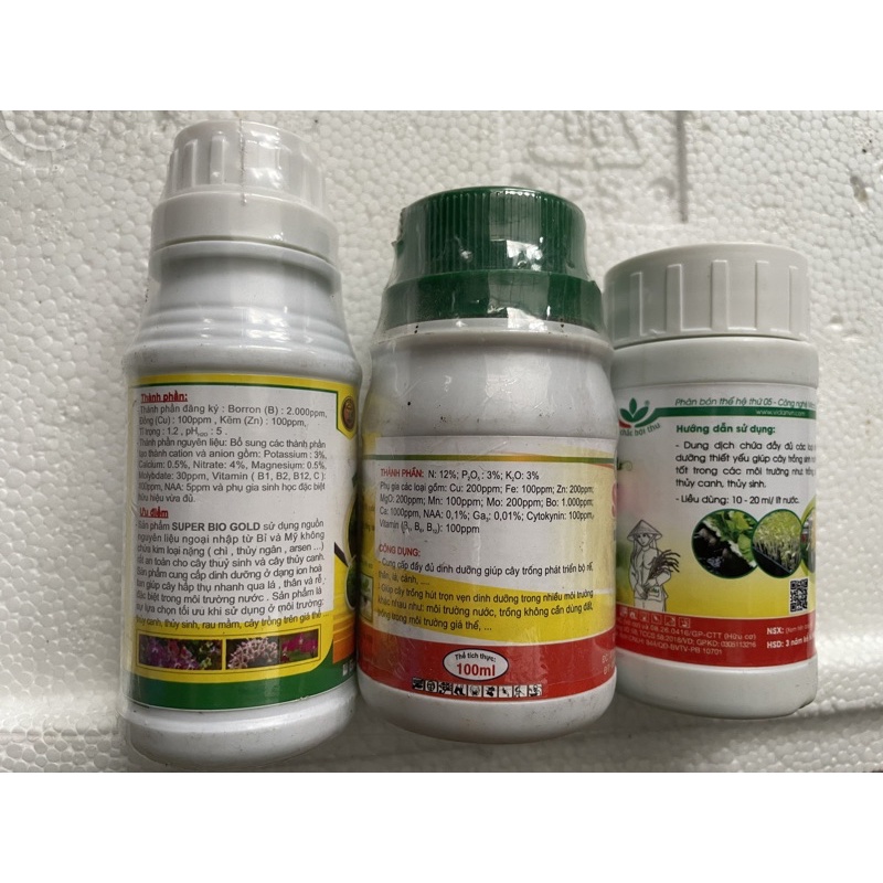 1 lọ DUNG DỊCH TRỒNG THỦY CANH, THỦY SINH  - BIO GOLD