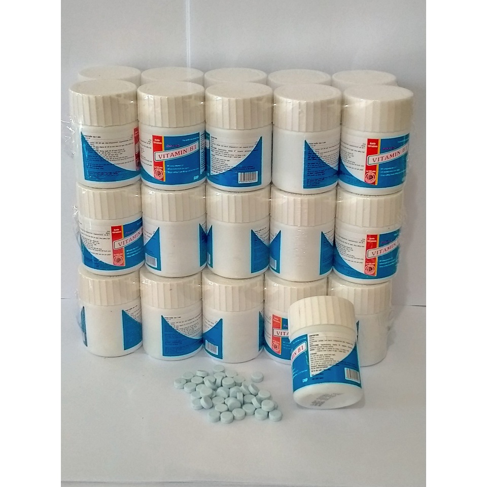 Viên uống VITAMIN B1 LỌ 100 VIÊN DAKTIN giúp ăn ngon miệng hỗ trợ trong trường hợp viêm đa dây thần kinh, tê bì tay chân