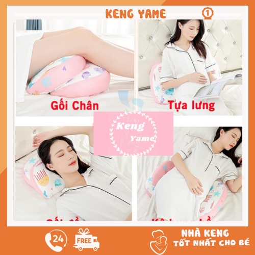 Gối Bầu Cánh Tiên Gối Cho mẹ Cao Cấp Nâng Đỡ Bụng Hỗ Trợ Giảm Đau Lưng Cho Mẹ Bầu
