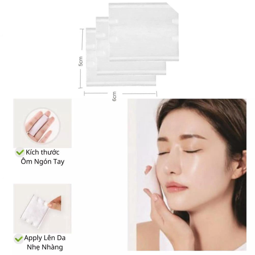 Bông Tẩy Trang 222 Miếng, Cotton 3 Lớp Mềm Mịn Dai, Tẩy Trang Nội Trung Địa Lameila
