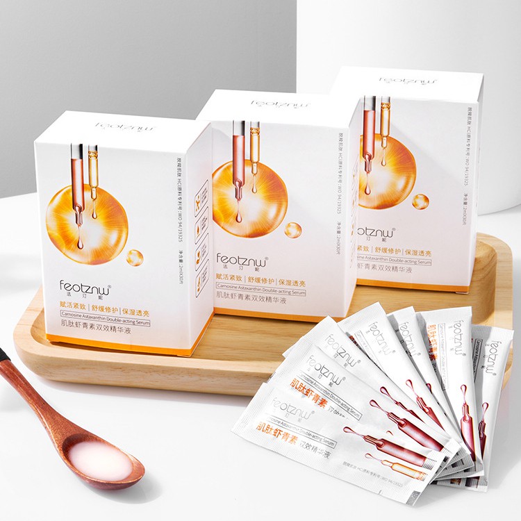 Tinh chất dưỡng ẩm chống nhăn, chống lão hóa da Feotznw FT1020 Camosine Astaxanthin Double-acting Serum