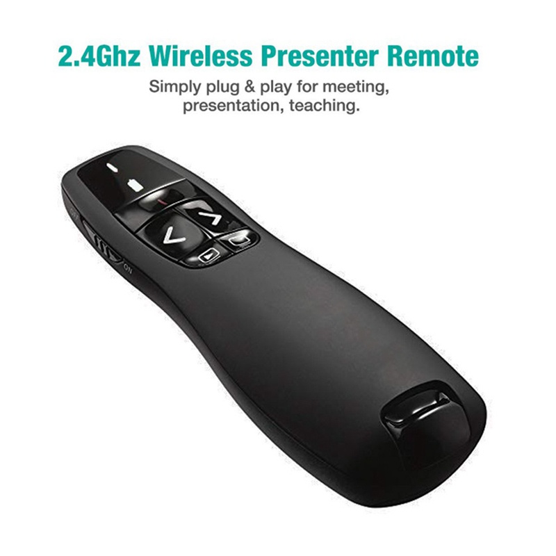 Điều KhiểN Con TrìNh ChiếU Laser Đỏ Không Dây USB 2.4Ghz VớI Con TrìNh ChiếU PowerPoint