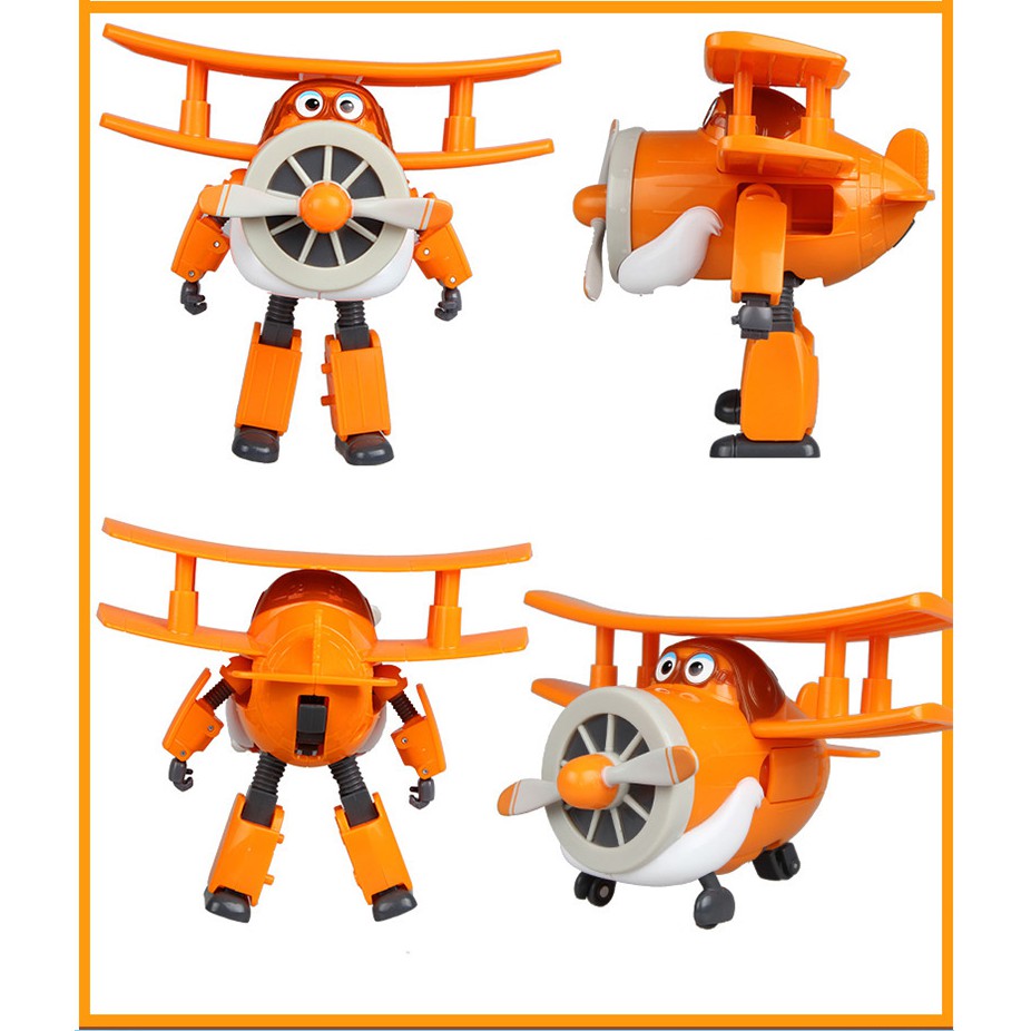 Super wings đội bay siêu đẳng Robot biến hình máy bay cỡ to - Bác Albert Thông Thái