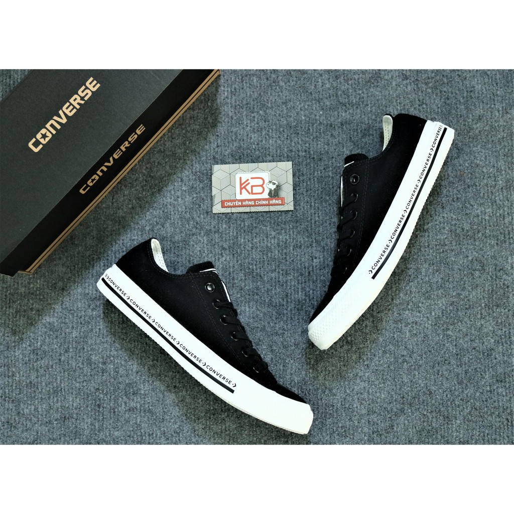 Giày Converse classic đen viền chữ