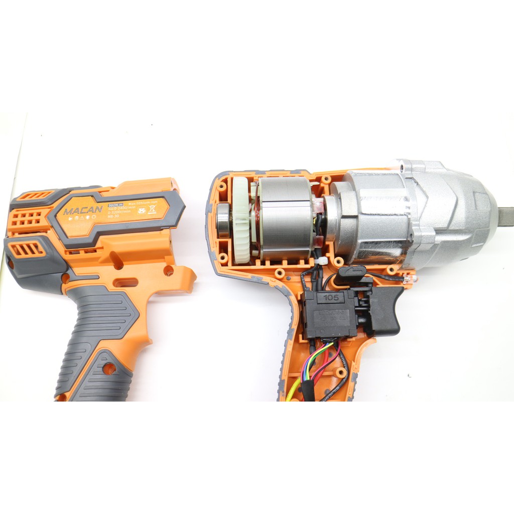 Máy Siết Bulong MACAN 21V MC-60981W Lực Siết Khủng 880Nm, 2 Pin, Động Cơ Không Chổi Than, Tặng Phụ Kiện