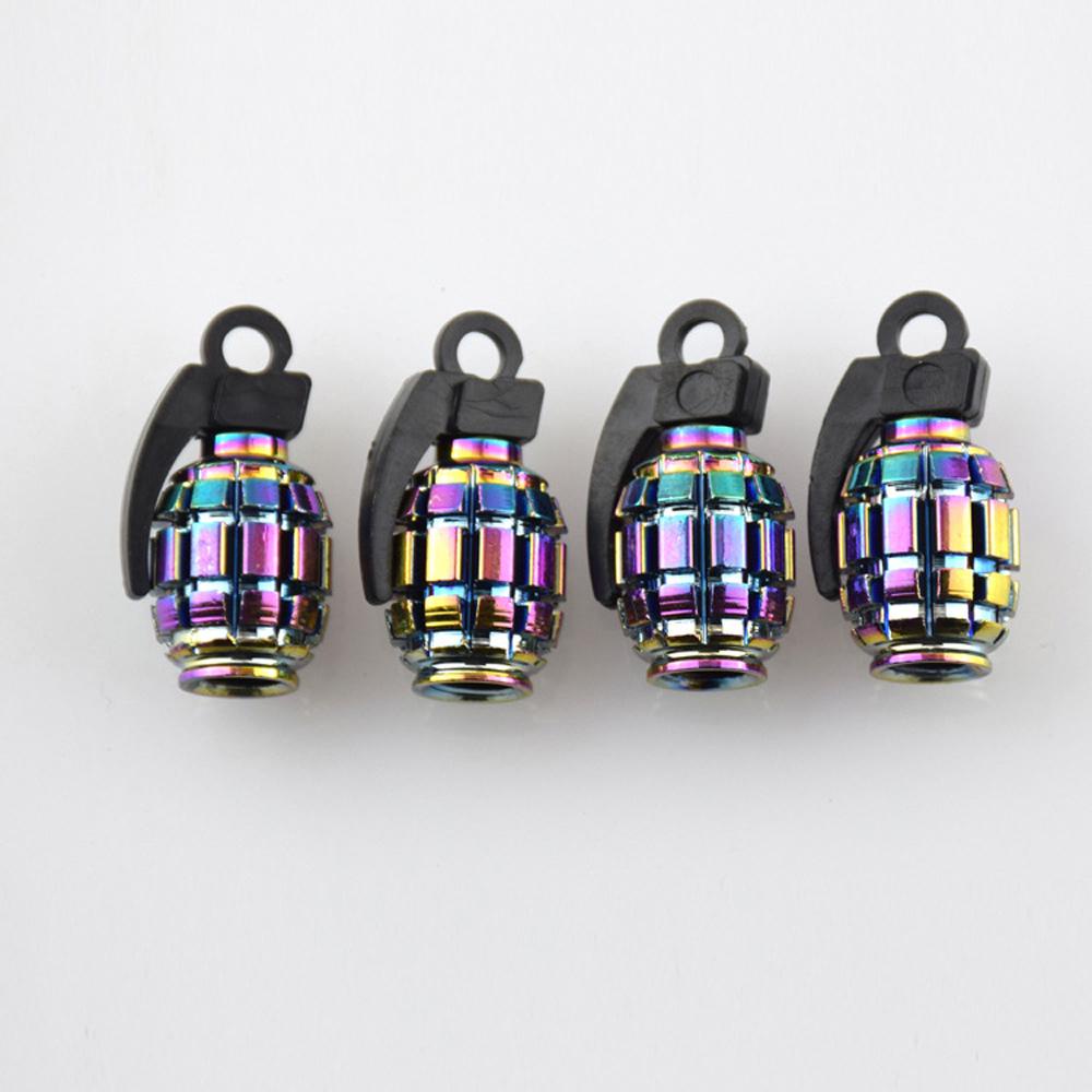 Nắp Van Bánh Xe Bằng Nhôm Màu Sắc Neon Độc Đáo Tiện Dụng Cho Xe Hơi / Xe Tải