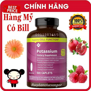 Potassium Vitamin Kali 99mg Member's Mark 500 Viên Hàng Mỹ Cam Kết Chính Hãng