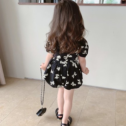 Bộ Áo Cổ Vuông In Họa Tiết + Quần Short Thời Trang Mùa Hè Cho Nữ