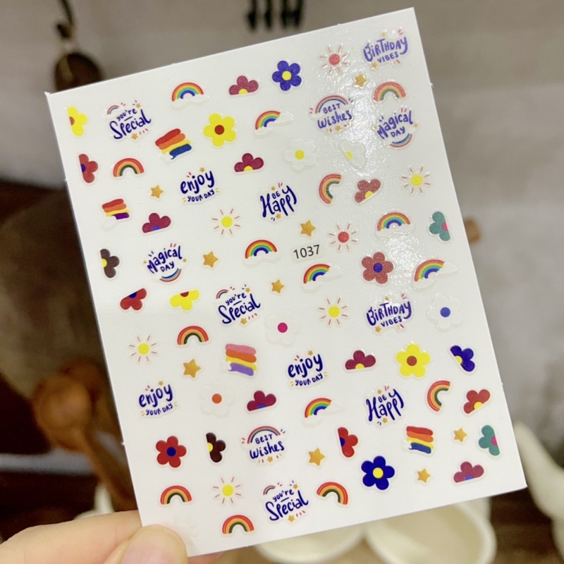 Sticker dễ thương cute dán móng tay, nail