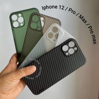 Ốp lưng Iphone 12 / Pro / Max / Pro max siêu mỏng vân carbon Memumi chính hãng