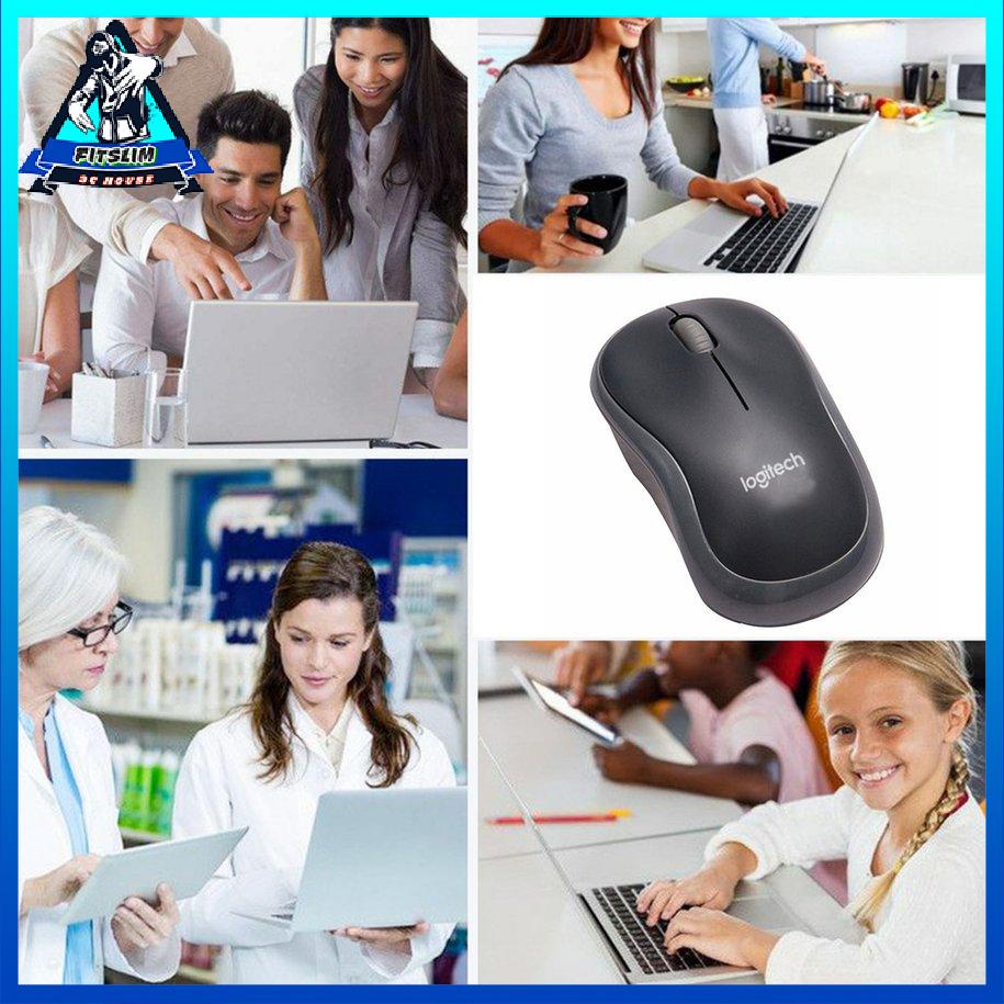 Chuột máy tính quang không dây USB M185 Bộ thu 2.4G mỏng cho Pc [6/25]