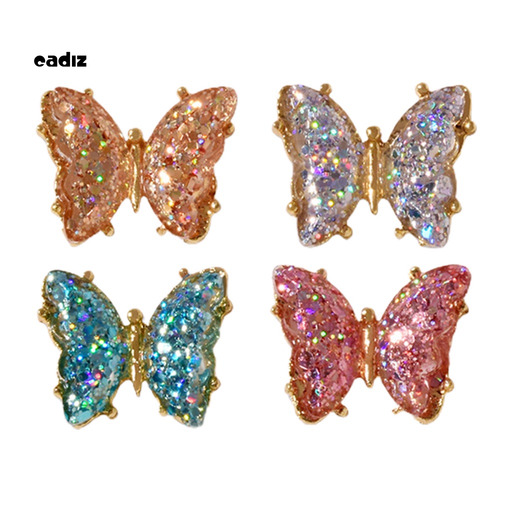 Phụ Kiện Trang Trí Móng Tay Hình Bướm Đính Đá Xinh Xắn