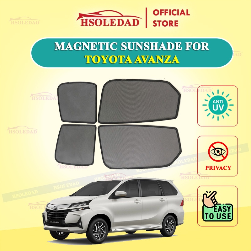Rèm che nắng nam châm cho xe Toyota Avanza, bộ 4 tấm cho 4 cửa, hàng loại 1 cao cấp nhất, vừa khít kính