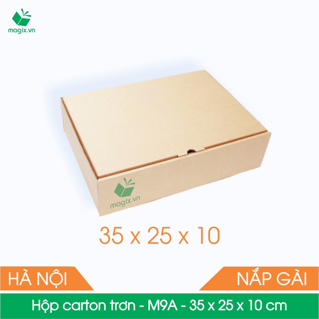 M9A - 35x25x10 cm - 50 Thùng hộp carton trơn đóng hàng