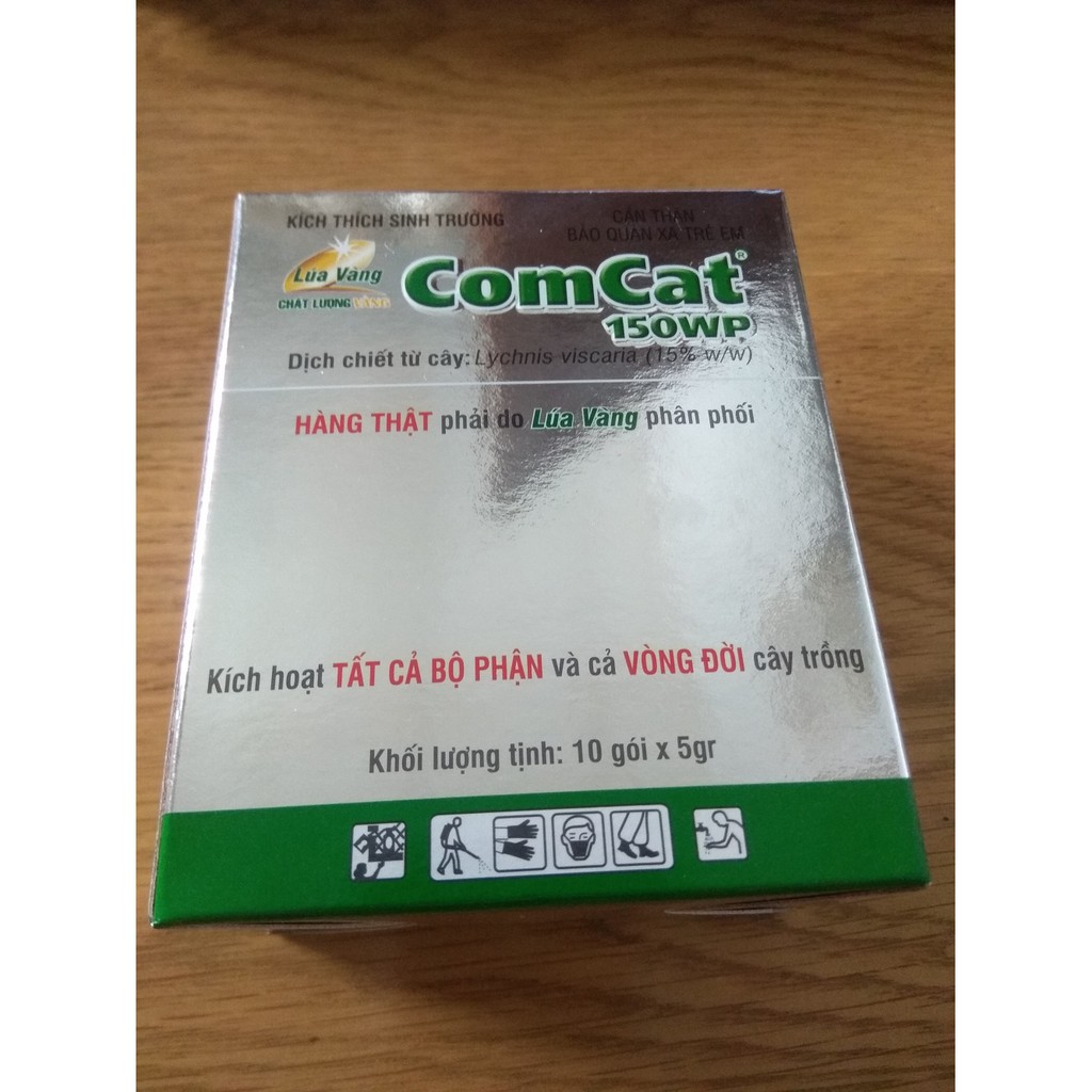 Hộp 10 gói phân bón điều hòa sinh trưởng COMCAT 150WP - gói 5 gram