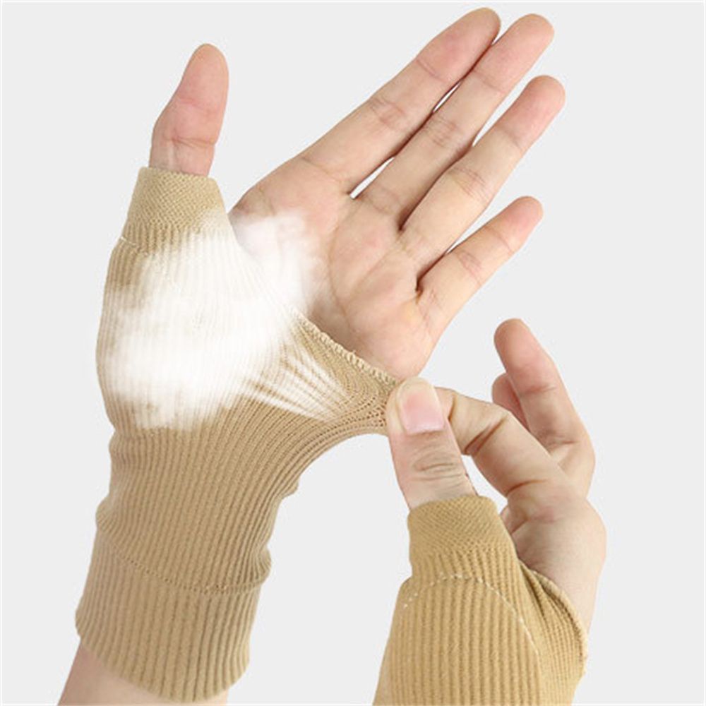 Găng tay nẹp cổ tay xỏ ngón cái có đệm giảm đau mềm mại nhiều màu sắc hỗ trợ chữa bệnh đau khớp/ băng bó tay