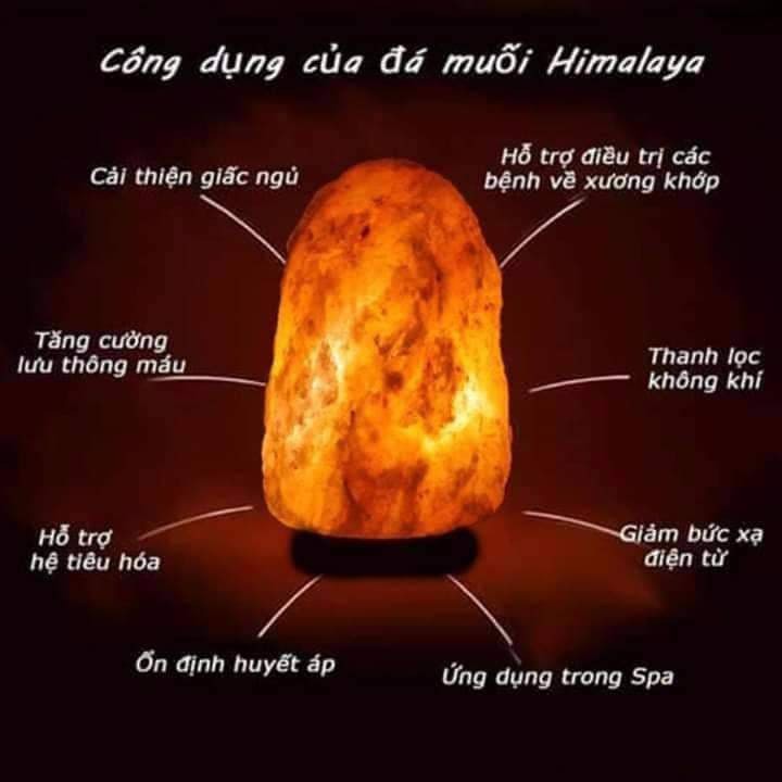 Đèn đá muối tự nhiên, đá muối himalaya cao cấp (loại 4kg) | BigBuy360 - bigbuy360.vn