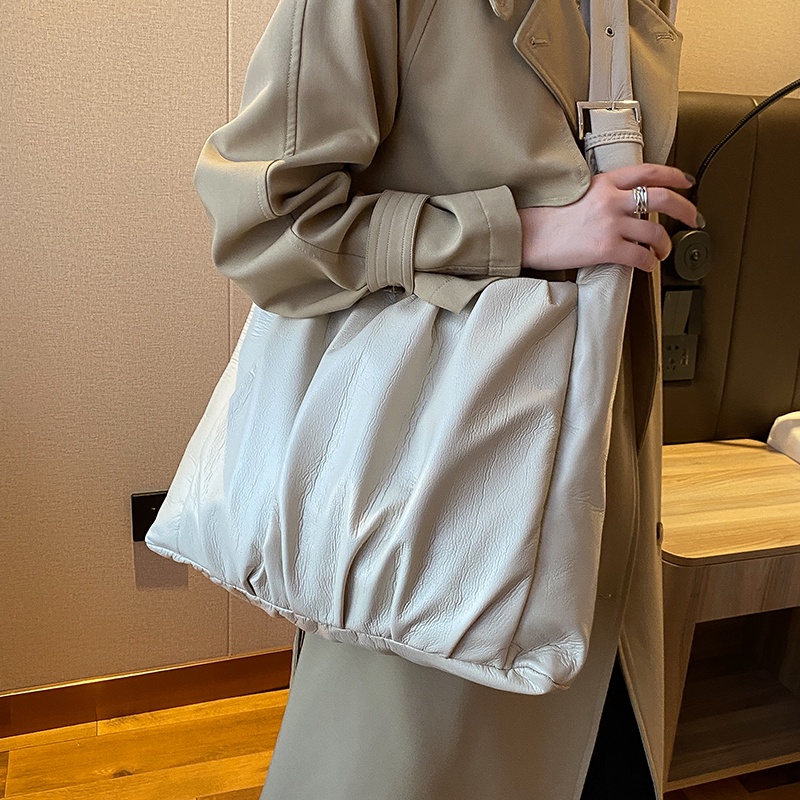 Túi Đeo JASMIN NOIR Vai Da PU Mềm Cỡ Lớn Kiểu Vintage Thời Trang Cho Nữ