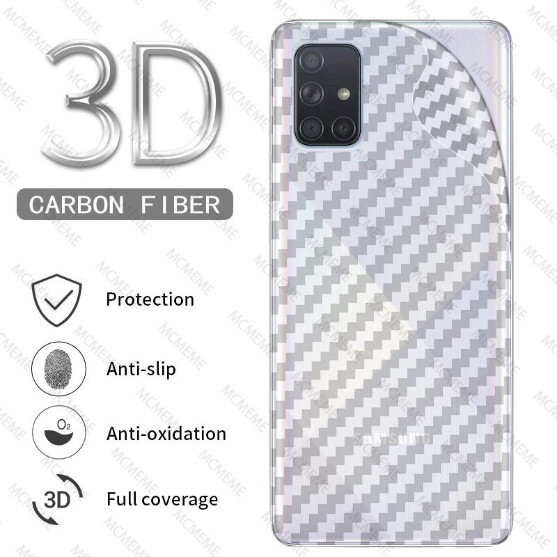 2Miếng dán lưng cacbon Samsung A21S/ A30/ A50/ A51