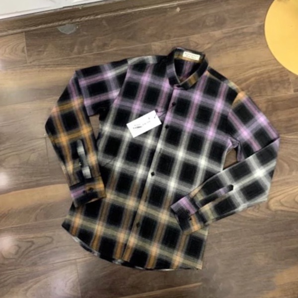 Áo sơ mi nam bbr loang màu dài tay không phai màu