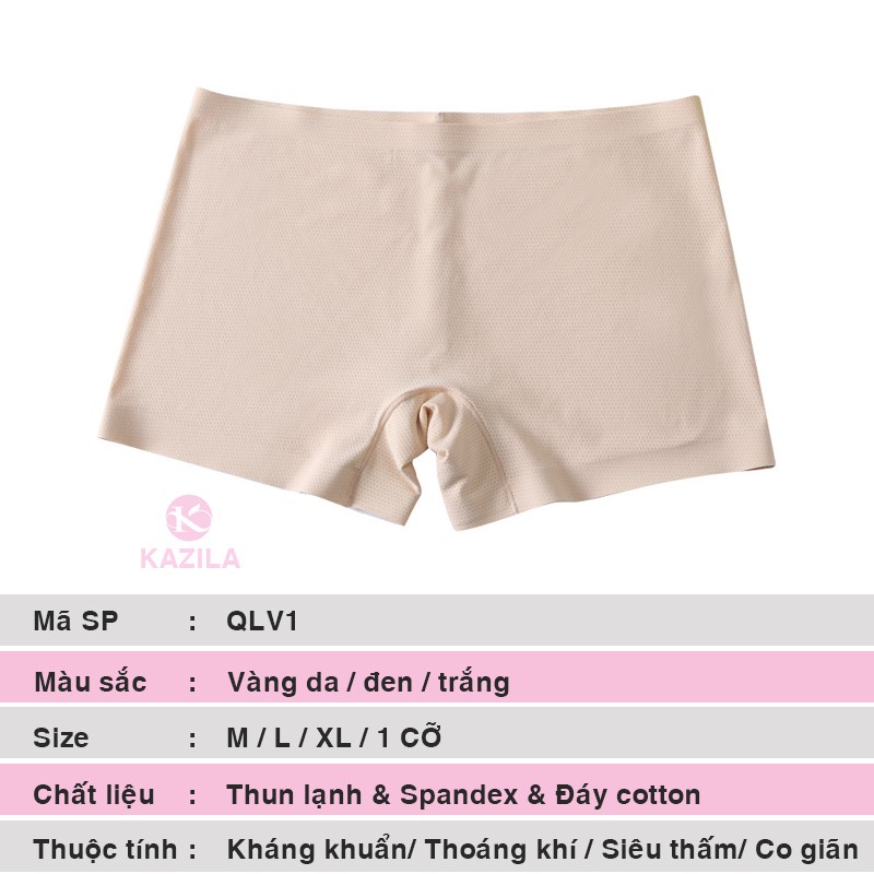 [Mã WASTDEP giảm 5K đơn bất kì] Quần mặc trong váy kín đáo freesize, quần mặc váy su đúc bigsize thoáng khí Kazila QLV1 | BigBuy360 - bigbuy360.vn