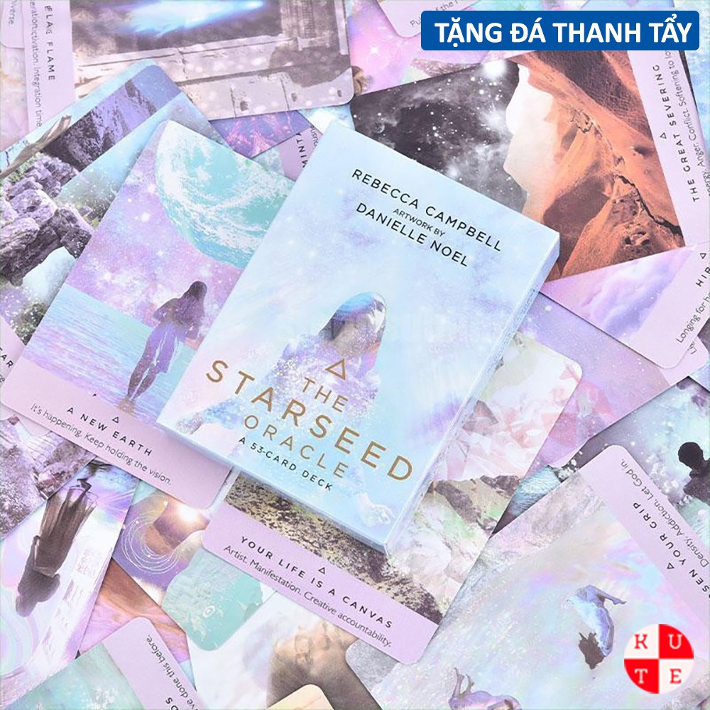 Bài Oracle StarSeed Oracle 53 Lá Bài Tặng File Tiếng Anh Và Đá Thanh Tẩy Bộ Bài Thiết Kế Đẹp C89