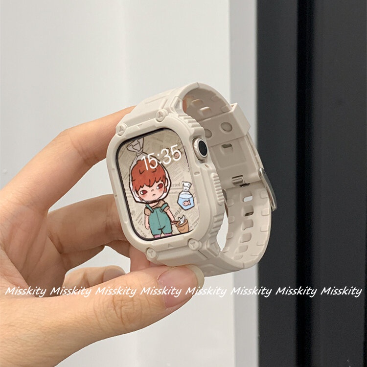 Dây Đeo Đồng Hồ Bằng Silicone Mềm Cho Apple Watch Series 8 7 6 5 4 3 2 1 40mm 44mm 45mm 41mm