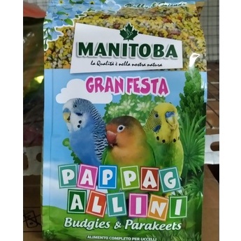 1 GÓI Manitoba Gran Festa Pappagalin (500G) THỨC ĂN CHO CHIM,VẸT, YẾN PHỤNG