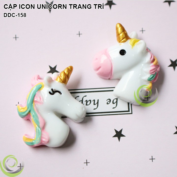 ĐÔI ICON UNICORN DECOR TRANG TRÍ,ĐẠO CỤ CHỤP ẢNH SẢN PHẨM INS DDC-158