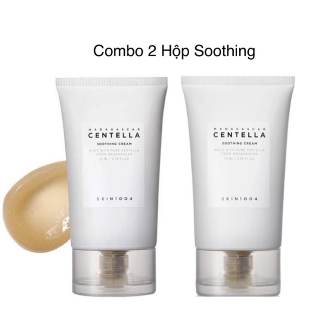 COMBO 2 Hộp Kem Dưỡng Skin1004 Madagascar Centella Soothing Cream 75g