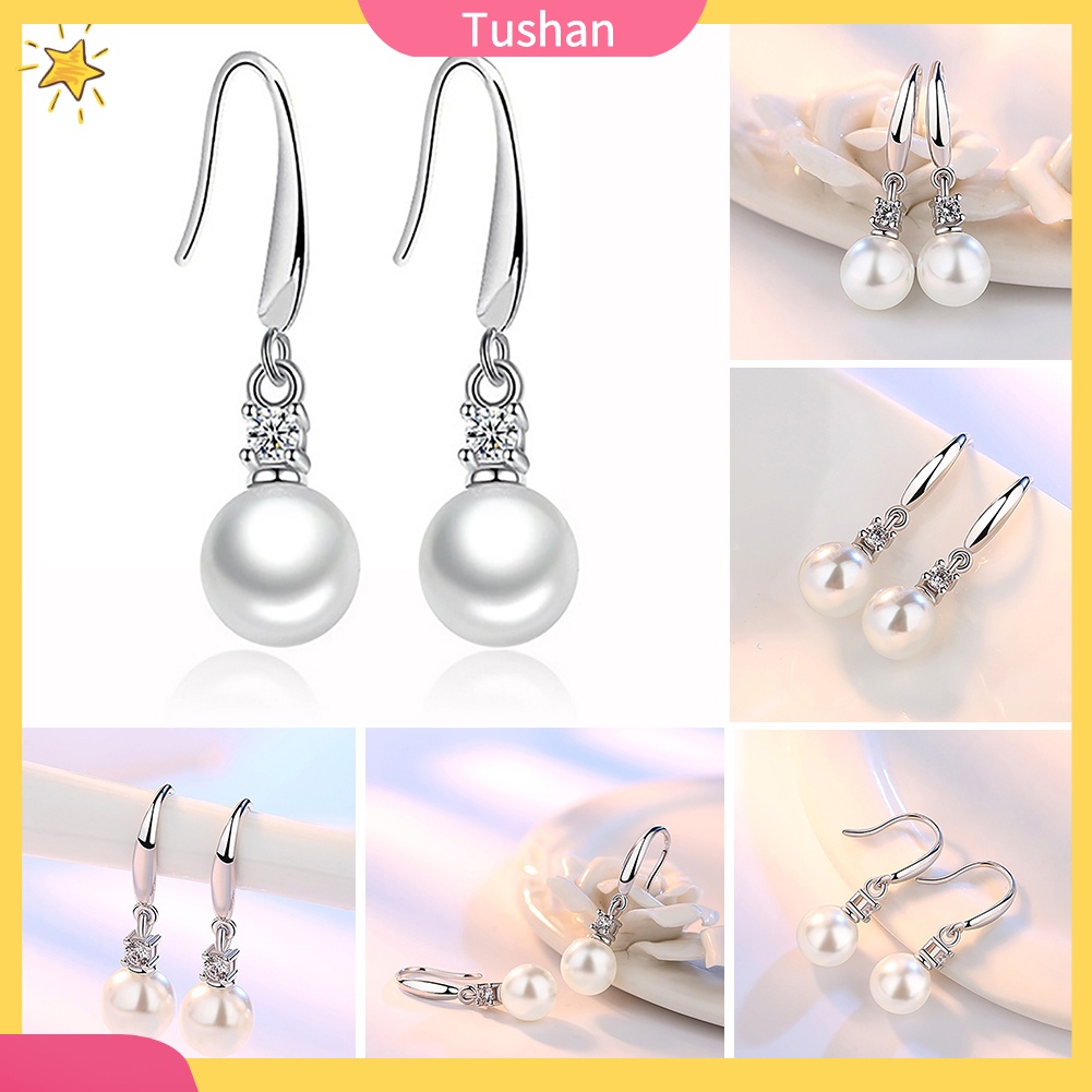 Khuyên tai nữ đính ngọc thời trang