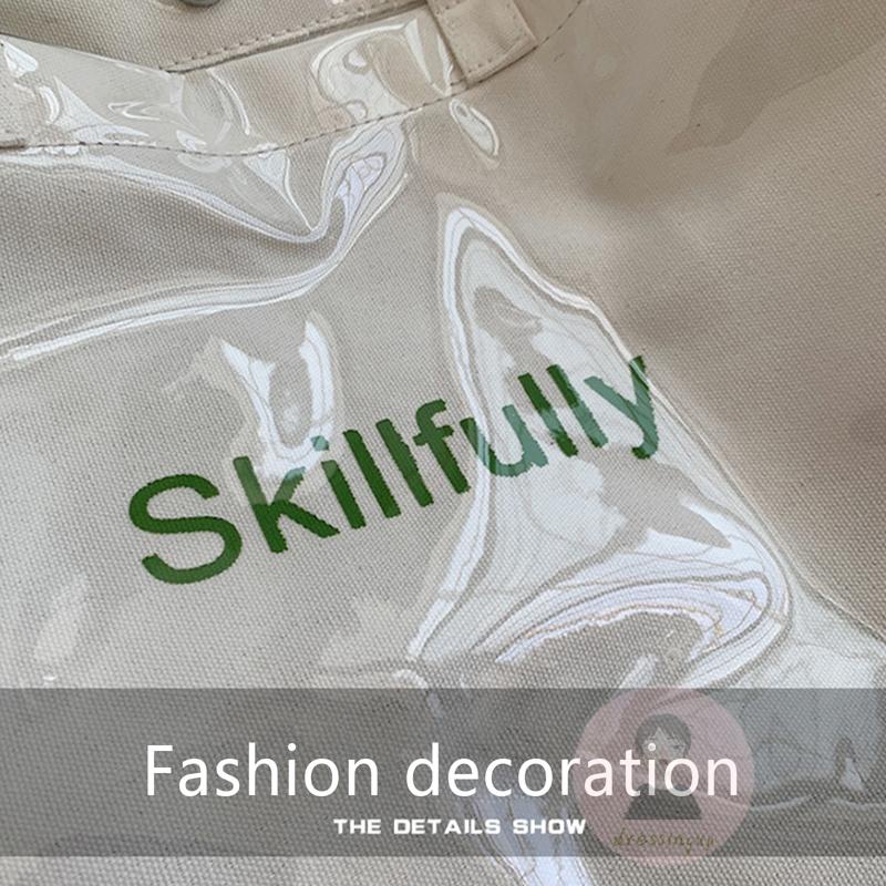 Túi Xách Nữ Vải Canvas In Chữ Cá Tính