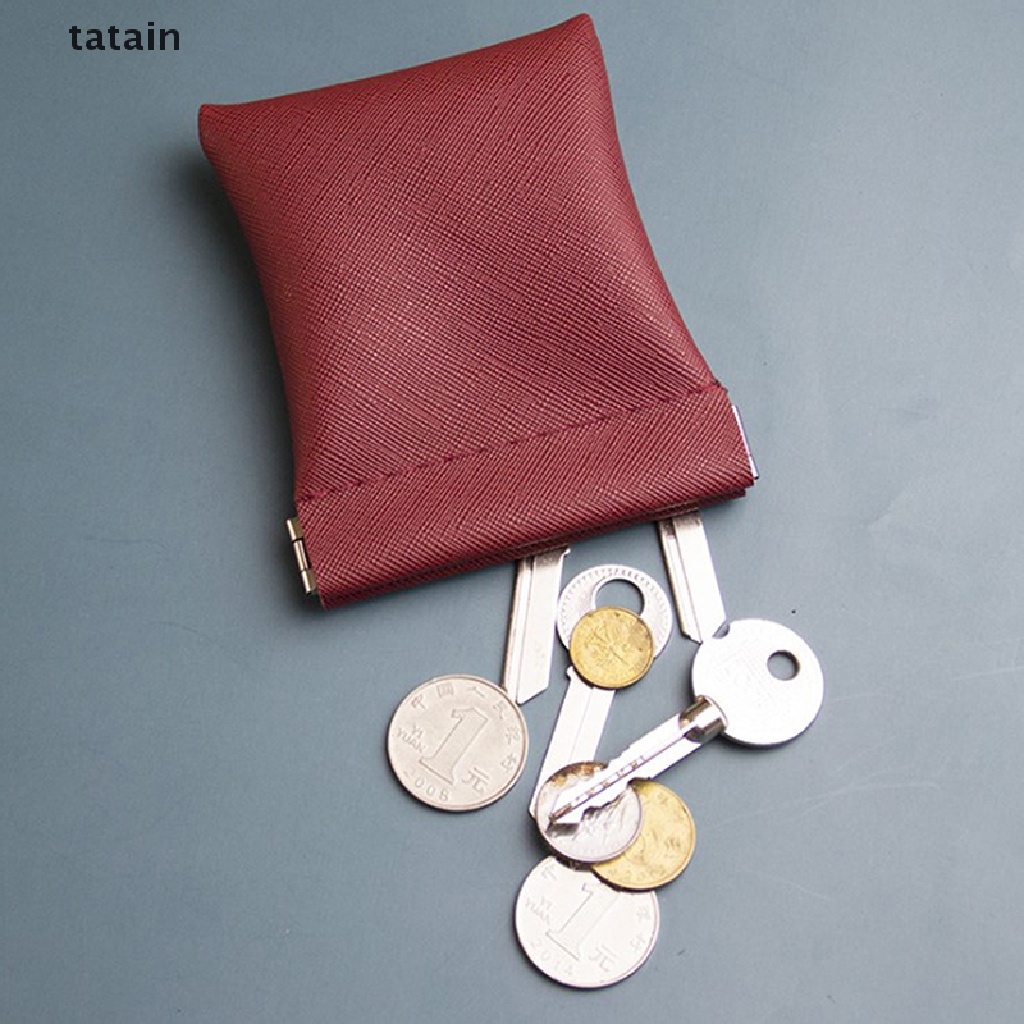 [TAT] Automatic Closing PU Storage Bag Wallet Waterproof Mini key Holder Coin Purse CVX