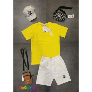 Set áo thun vàng 100% cotton mịn mát