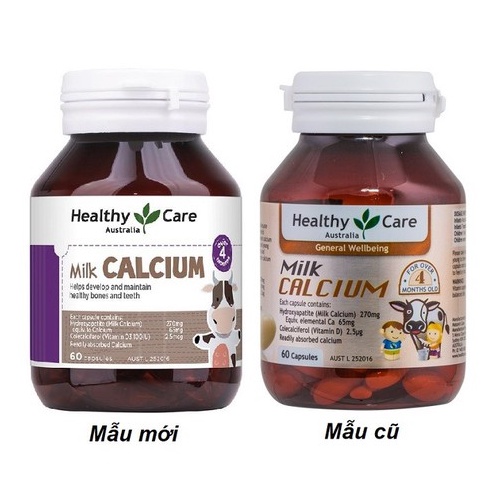 Viên Uống Healthy Care Úc Bổ Sung DHA/CANXI Cho Bé Hộp 60 viên